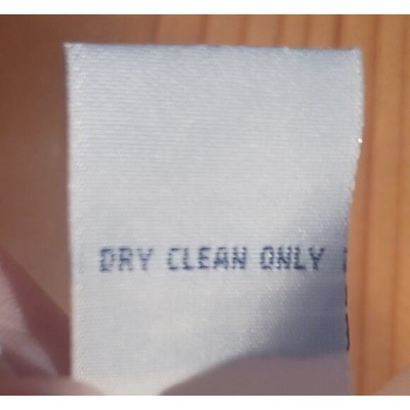 VTG Edward Silk Blouse Womens 1X Cream Color Embroidered Mother of Pearl Buttons - Picture 4 of 7